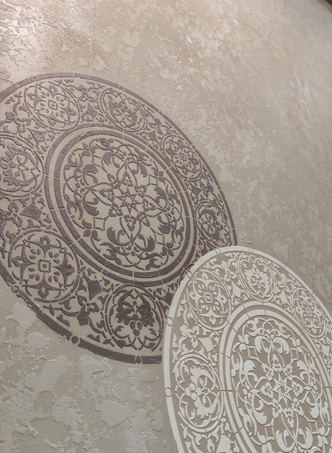 Technoart Mandala Putting Wall Stencil 24"X24"Inch - Image 1